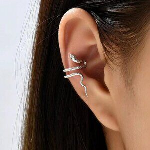 Snake Ear Cuffs,Ear Wrap,No Piercing Minimalist dainty Clip On Ear Cuff Earring
